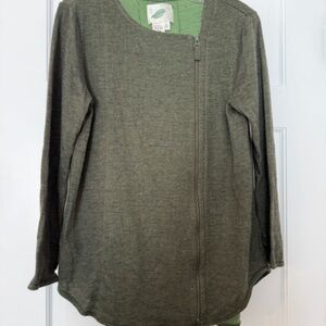 NURTURE asymmetric zip jacket/sweater  S